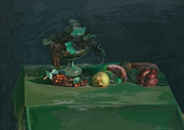 Dark still life with fruits, 2004