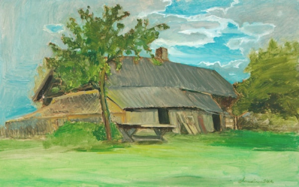 Old byre in Kulciems, 2004