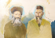 Friends rabbi Abraham Isaac Kook and rabbi Yosef Zvi Rimon, 2010